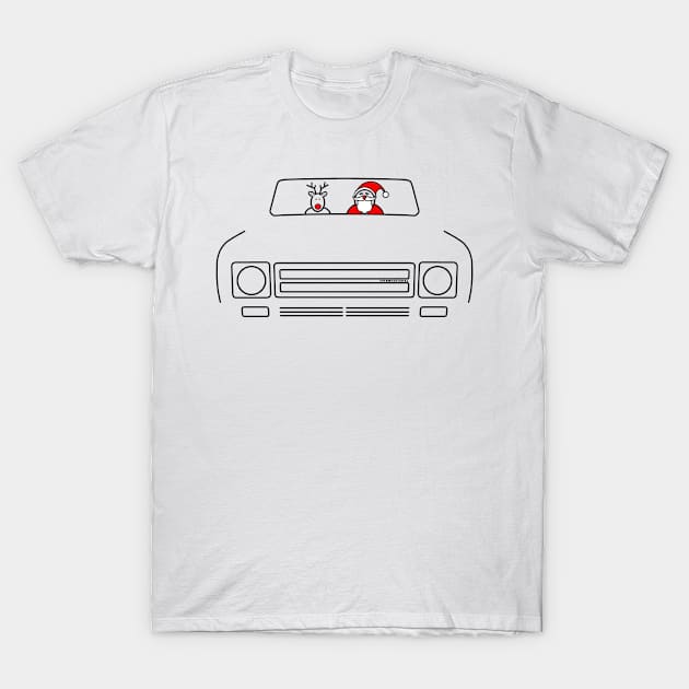 International Harvester (IH) Scout II classic truck Christmas special edition T-Shirt by soitwouldseem